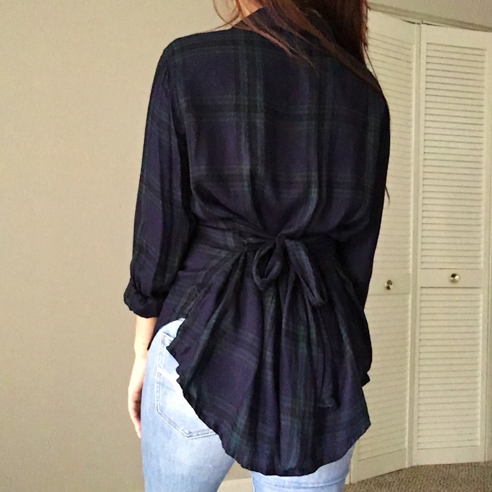 Long Sleeve Plaid Button Down